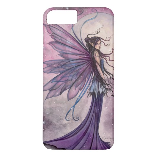 Sterrige Amethyst Fee Mystieke Fantasie Kunst Case-Mate iPhone Case (Achterkant)