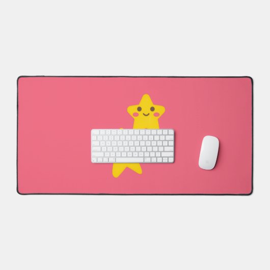 Sterrige bureaumat glimlach (Keyboard & Muis)