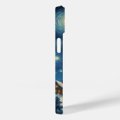 Sterrige Nacht Alien Schattig Kerstmis Case-Mate iPhone Case (Achterkant / Rechts)
