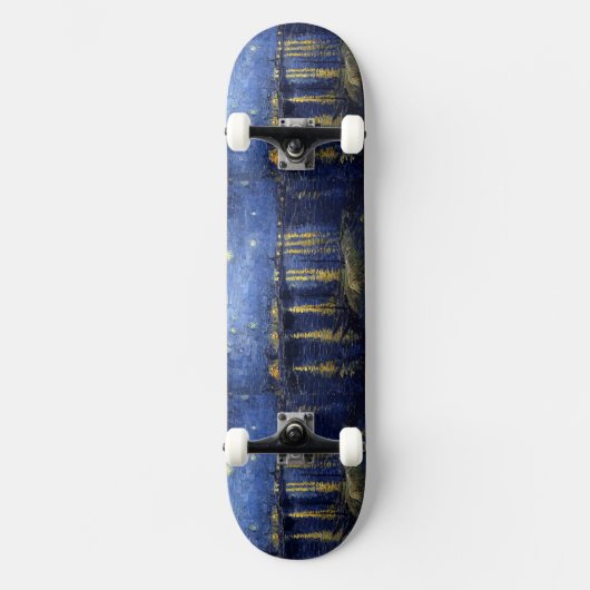 Sterrige Nacht over de Rhône Skateboard (Voorkant)