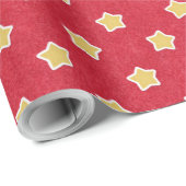 Sterrpatroon-Kerstvakantie Cadeaupapier (Rol Hoek)