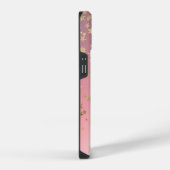 Sterrpatroon perzik paars goud verloop iPhone hoesje (Rechterkant)