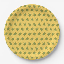 Sterrpatroon Trending Kleuren Goud Groen Geel Papieren Bordje