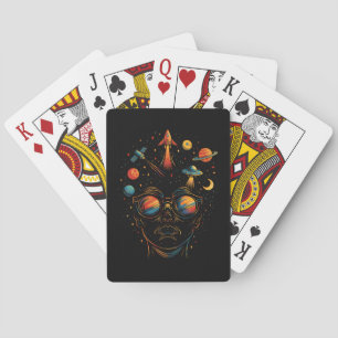 Sterrren in mijn ogen Psychodelische ruimte Sci-Fi Pokerkaarten