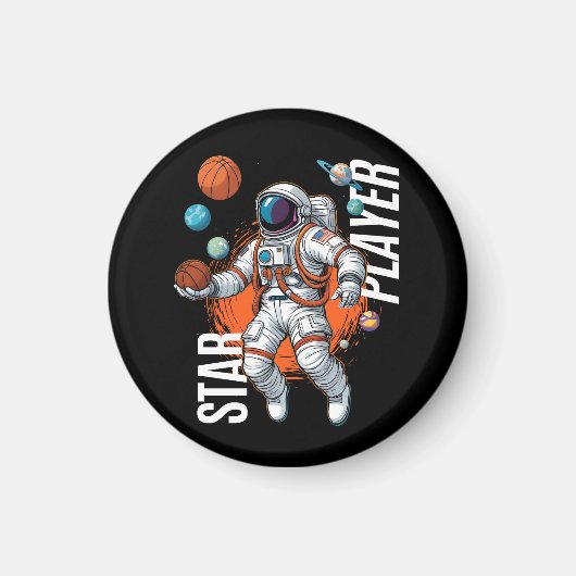 Sterspeler - Space Basketball Vibes Magneet (Voorkant)