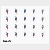 Sterstaarten Tattoo Ontwerp Ronde Sticker (Vel)