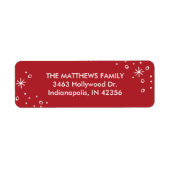 Sterstof vakantie retour adres label (Voorkant)