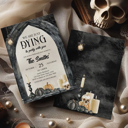  sterven aan Halloweenfeest Kaart