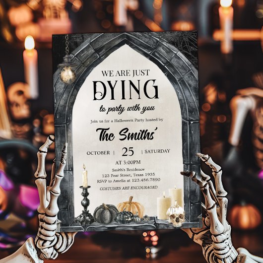 sterven aan Halloweenfeest Kaart