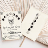 Sterven aan Party Skull Halloween Party Kaart