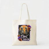 Sterven om te vieren, Skeleton Gothic Halloween Tote Bag (Voorkant)