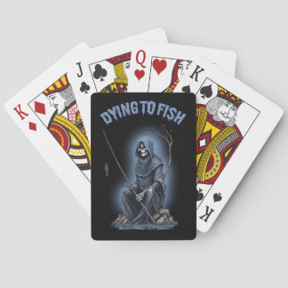Sterven om te vissen pokerkaarten