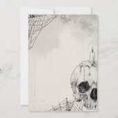 Sterven op een feestje voor volwassen Halloween Kaart (Achterkant)