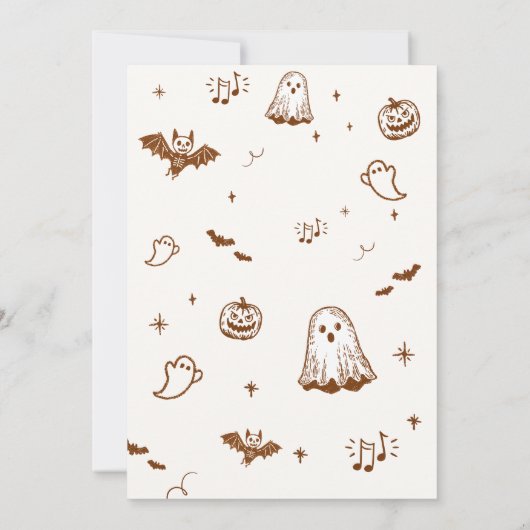 Sterven op een Halloween feest Kaart (Achterkant)