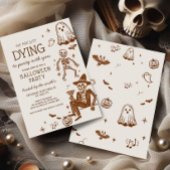 Sterven op een Halloween feest Kaart