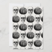 Sterven op een  Halloween-uitnodiging voor volwass Kaart (Achterkant)