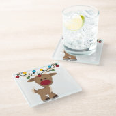 **STERVEN VAN HET ONDERZETTER VAN DE LICHTSTERKER* GLAZEN ONDERZETTER (Schuin)