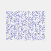 Stervende High Script Text II Custom Fleece Blanke (Voorkant (Horizontaal))