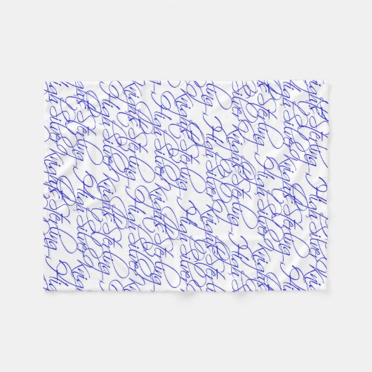 Stervende High Script Text II Custom Fleece Blanke (Voorkant (Horizontaal))