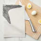 stervis Antiek Star Fish Sjabloon Theedoek (Quarter Fold)