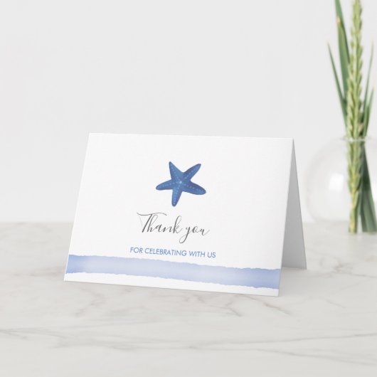 Stervis | Ocean Baby shower Bedankt (Voorkant)