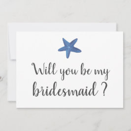 Stervis | Ocean bruiloft bruidsmeisje Kaart