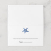 Stervis | Ocean Wedding Escort Kaart Plaatskaartje (Buitenkant ongevouwen)