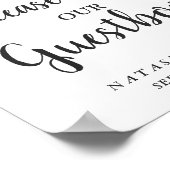 Stervis | Ocean Wedding Guestbook Poster (Hoek)