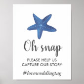 Stervis | Ocean Wedding Instagram Poster (Voorkant)