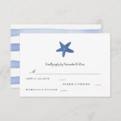 Stervis | Ocean Wedding RSVP (Voorkant / Achterkant)