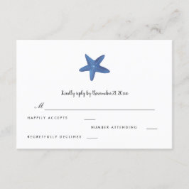 Stervis | Ocean Wedding RSVP Kaartje