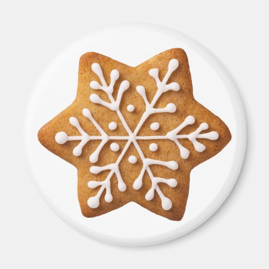 Stervorm Kerstmis Gingerbread Magneet (Voorkant)