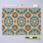 Stervormen Art Deco, Blauw en Bruin Tissuepapier (Craft)