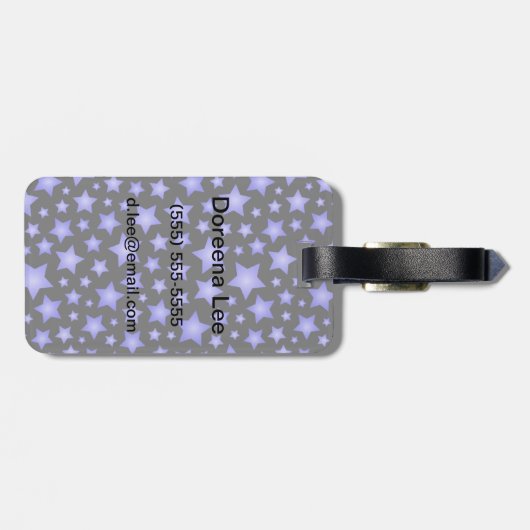 Stervormig patroon bagagelabel (Achterkant horizontaal)