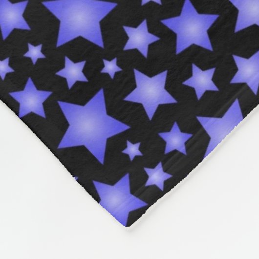 Stervormig patroon fleece deken (Hoek)