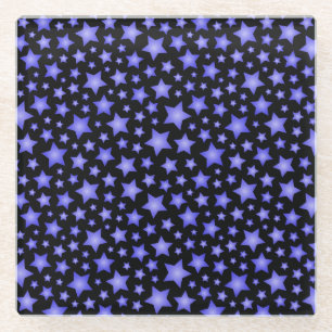 Stervormig patroon glazen onderzetter