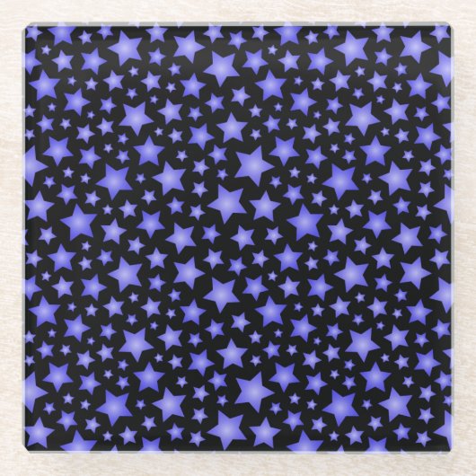 Stervormig patroon glazen onderzetter (Voorkant)