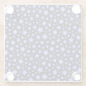 Stervormig patroon glazen onderzetter (Achterkant)