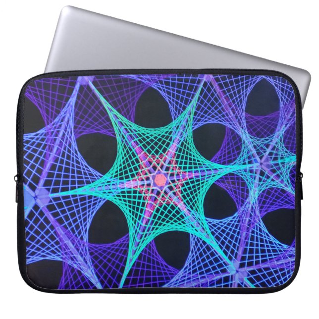 stervormig web laptop sleeve (Voorkant)