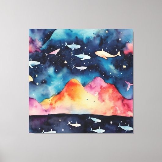 stervormig zeegezicht canvas afdruk (Voorkant)