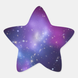 Stervormige sticker van Galaxy Cluster