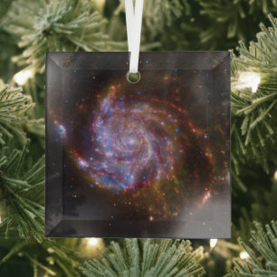 Stervorming in de Pinwheel: M101 sterrenstelsel Glas Ornament