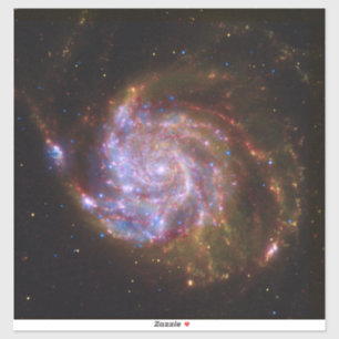 Stervorming in de Pinwheel:  M101 sterrenstelsel Sticker