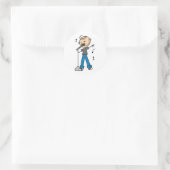 Sterzangeres op de microfoon Sticker (Tas)