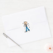 Sterzangeres op de microfoon Sticker (Envelop)