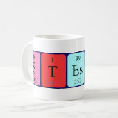 Stessy periodieke lijstnaam mok (Voorkant links)