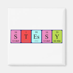 Stessy Periodieke Naam Magnet van de Naam