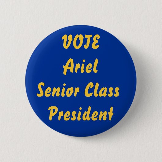STETE ArielSenior Class President Ronde Button 5,7 Cm (Voorkant)