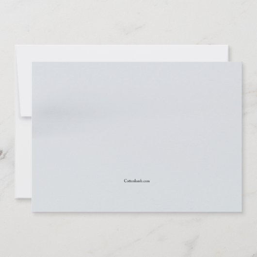 Stethoscoop bedankt kaart (Achterkant)