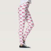 Stethoscoop Boog Roze & Witte Medische Leggings (Rechts)